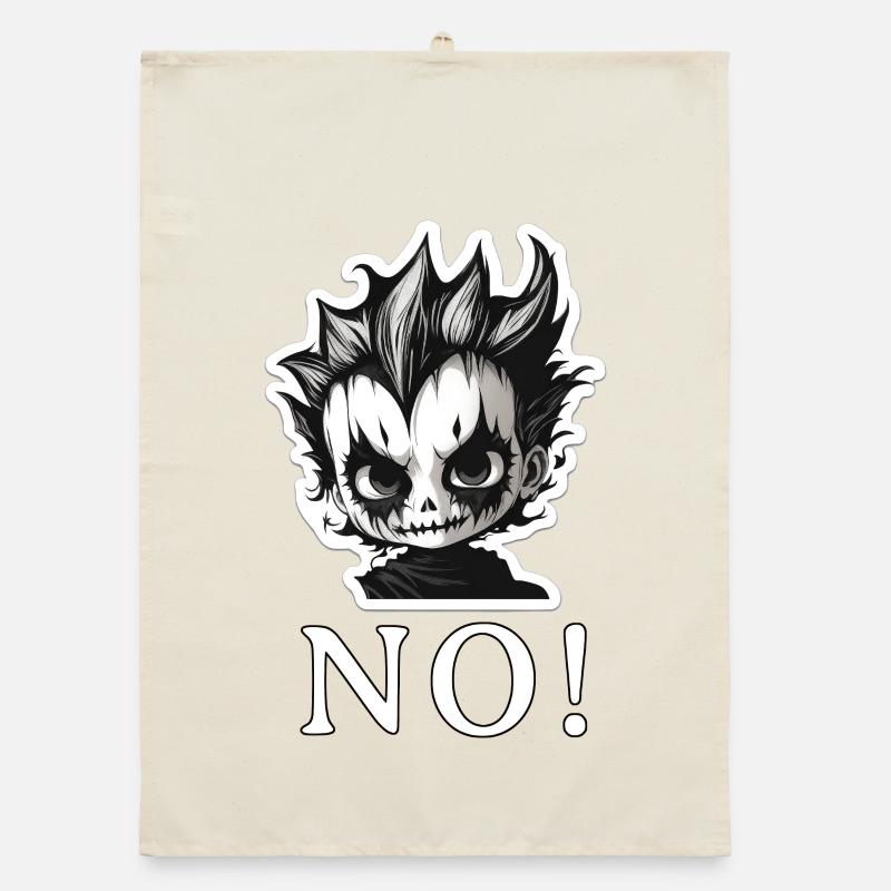 Mohawk Punk Skull NON - NON Torchon bio