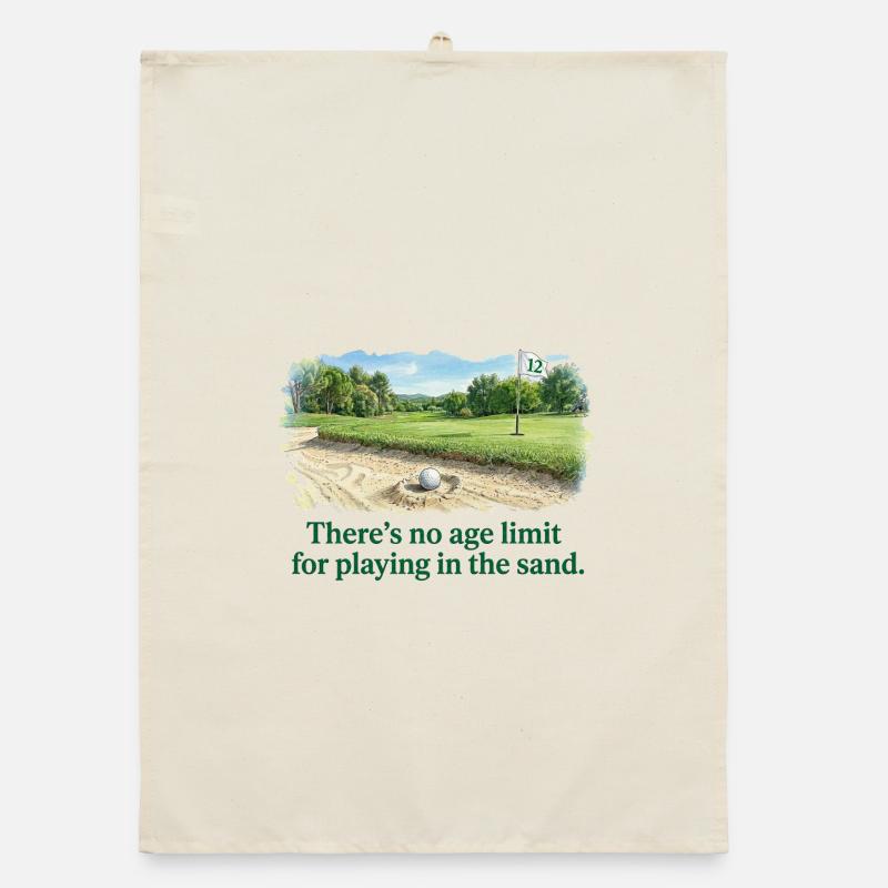 Pas d'âge pour jouer dans le sable golf Torchon bio
