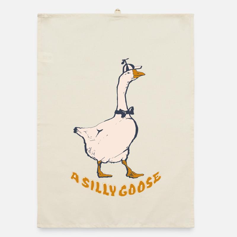DIE DUMME GANS Organic Geschirrtuch