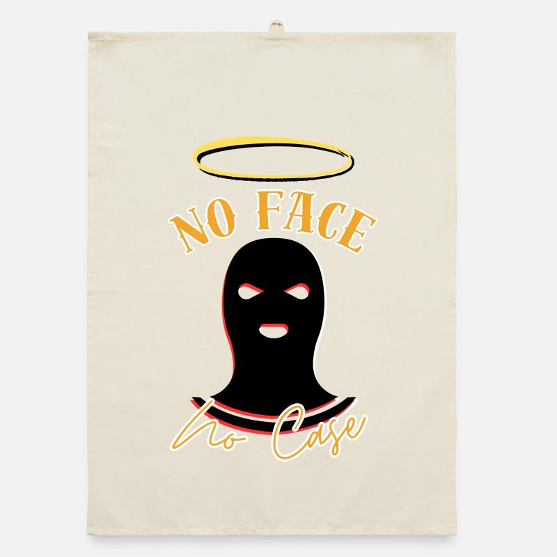 No face no case Organic dish towel