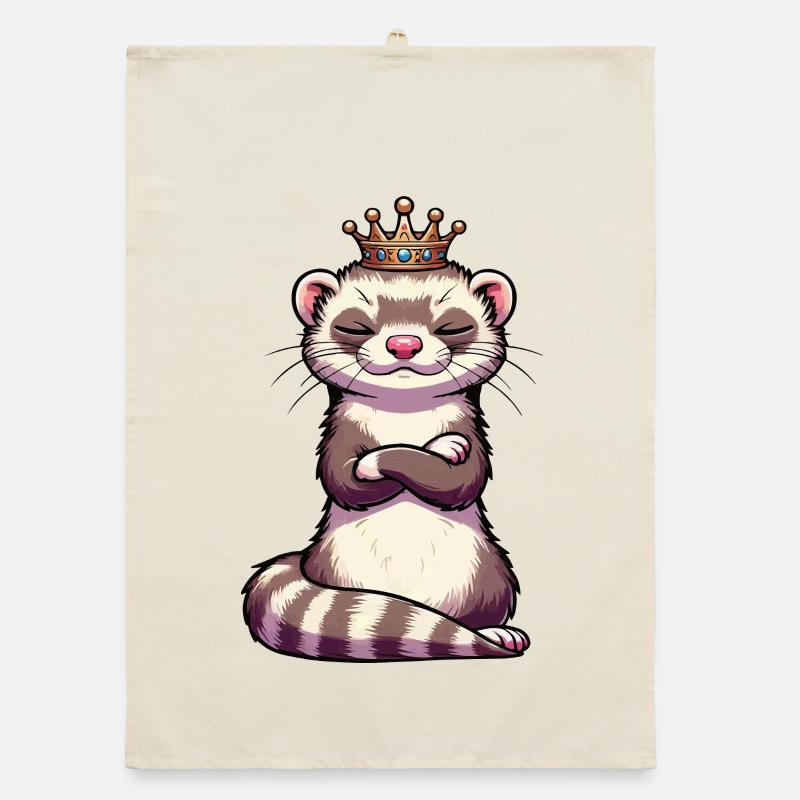 Frettchen Frettchenhalter Frettchenbesitzer Organic Geschirrtuch