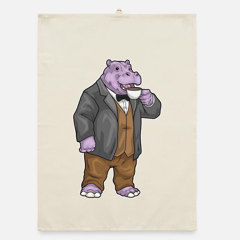 Hippo Coffee Mug Organic dish towel