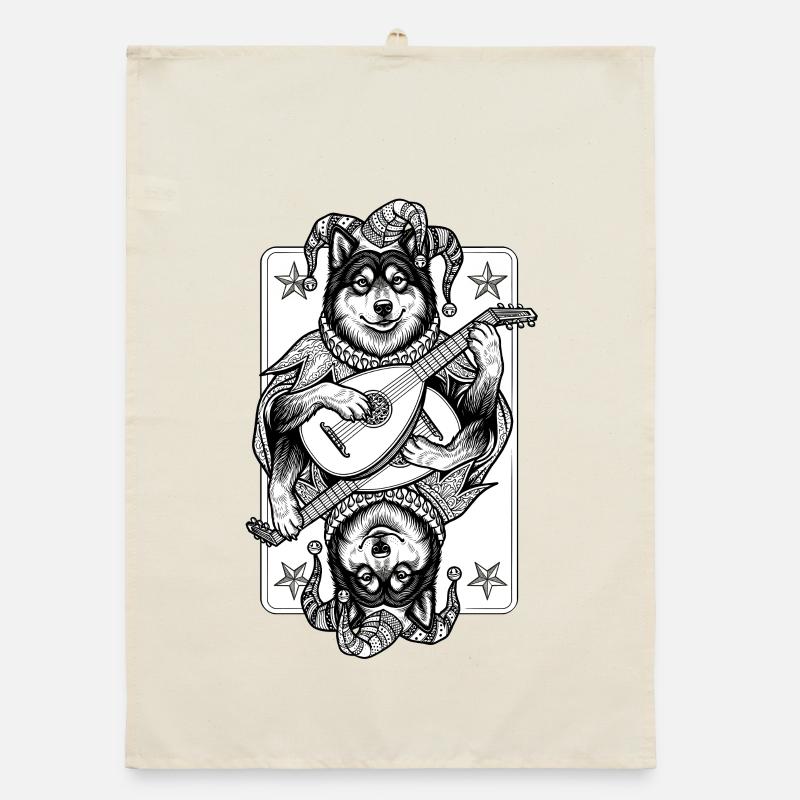 Eurasier | Jester | Karten Organic Geschirrtuch