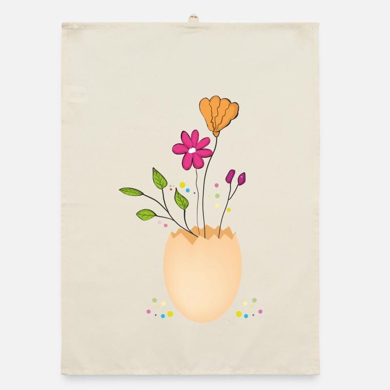 Joyeuses Pâques Torchon bio