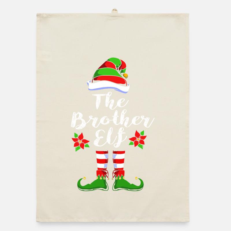 Bruder Elfe Elf Weihnachtsgeschenk Organic Geschirrtuch