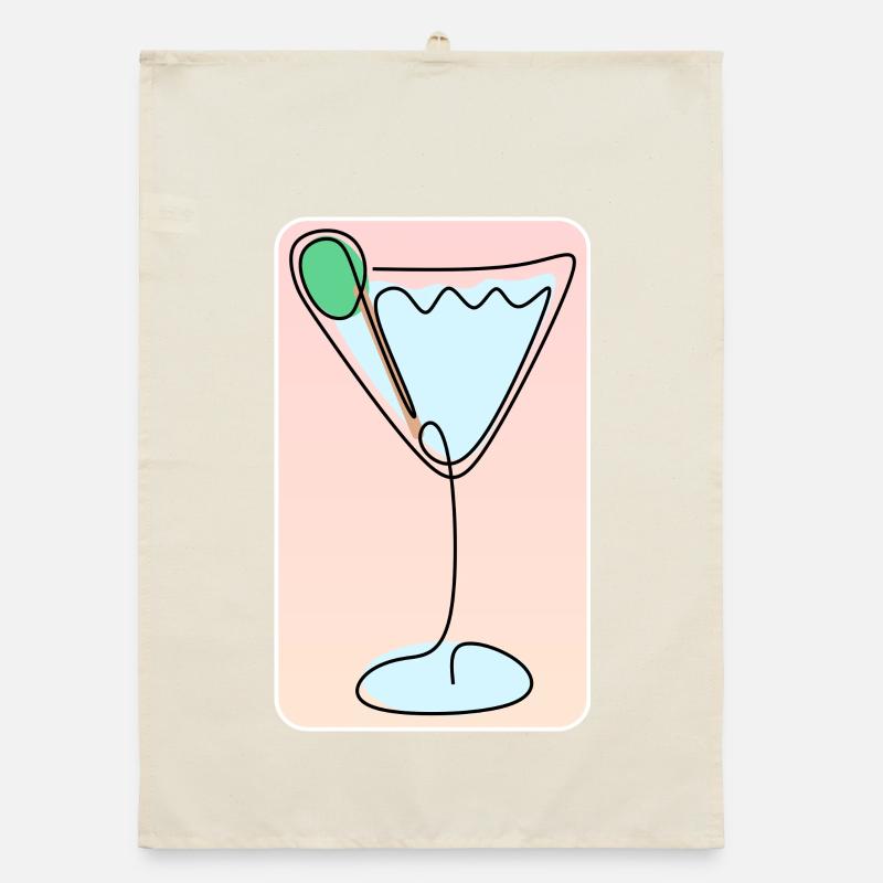 COCKTAIL Drinks Drink Organic dish towel