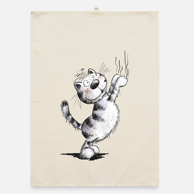 Drôles de griffures de chat Torchon bio