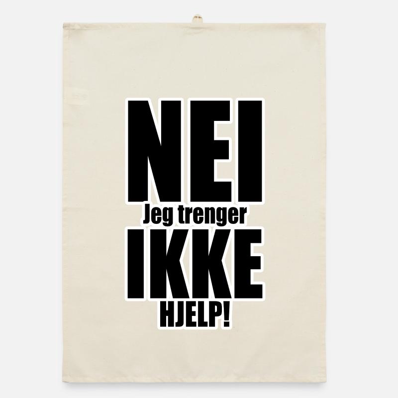 Non, pas d'aide, typographie Torchon bio