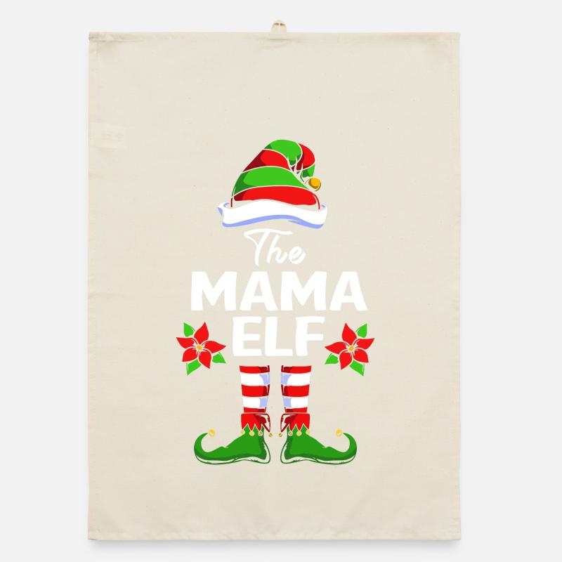 Elfe Elf Weihnachtsgeschenk Mutter Mama Organic Geschirrtuch
