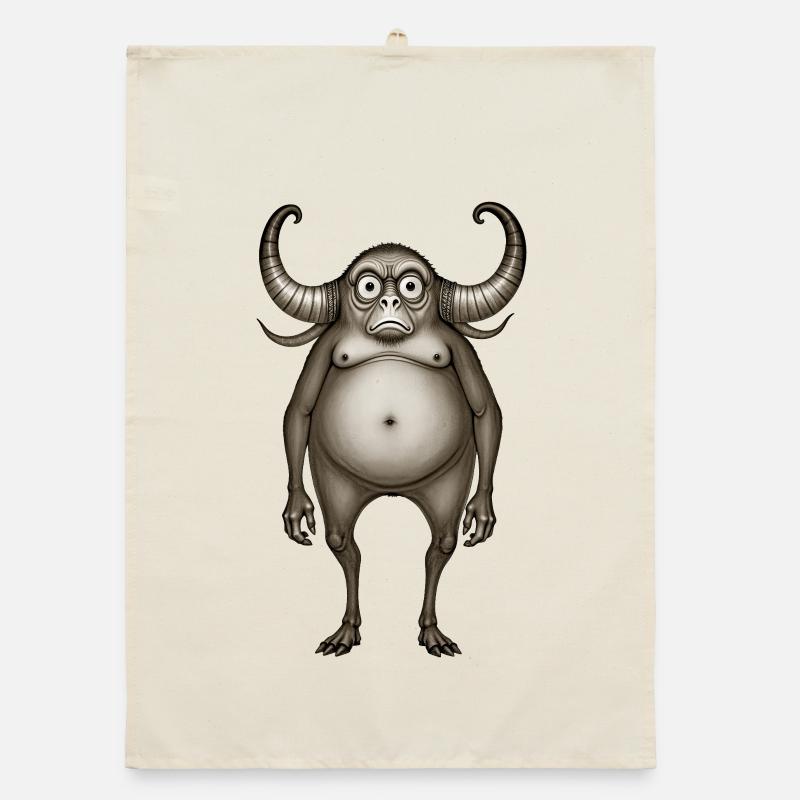 BUG #6 - dark hell Organic dish towel