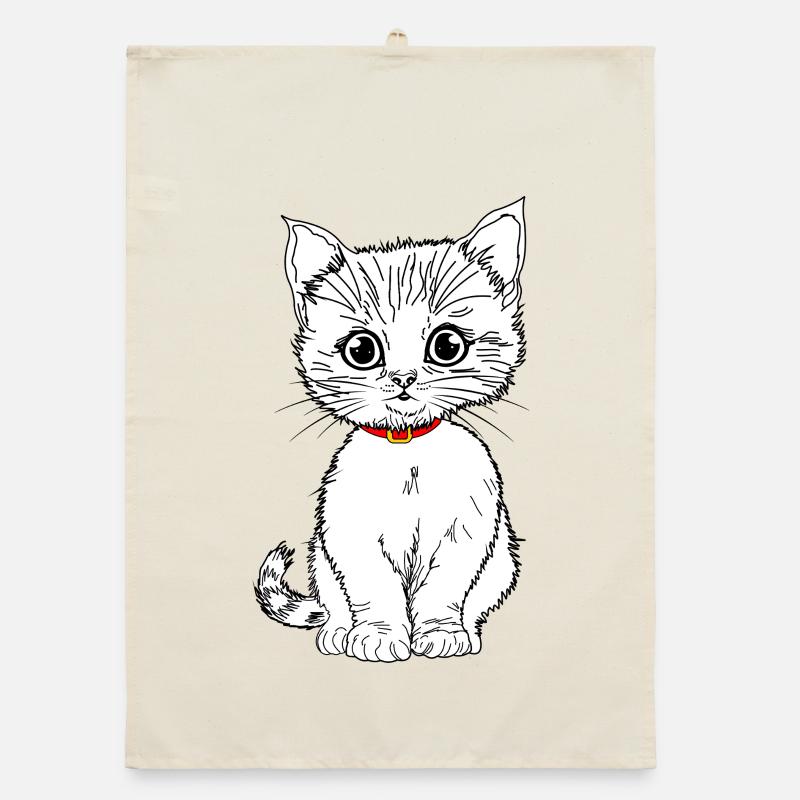 white Organic dish towel