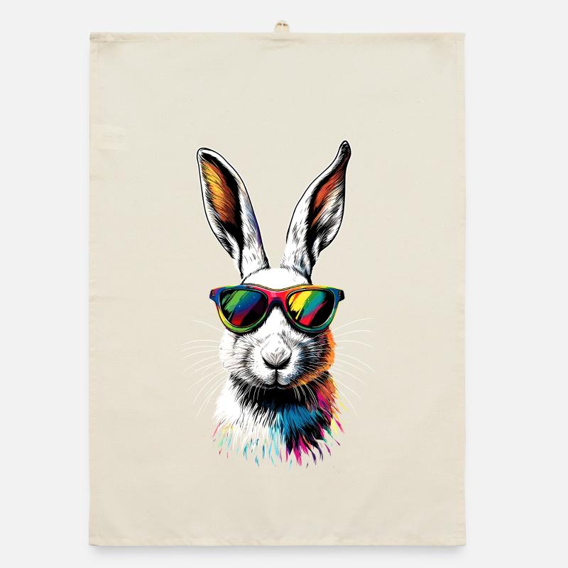 Mountain Rabbit Arctic Hare Albino Rabbit White Rabbit Organic dish towel