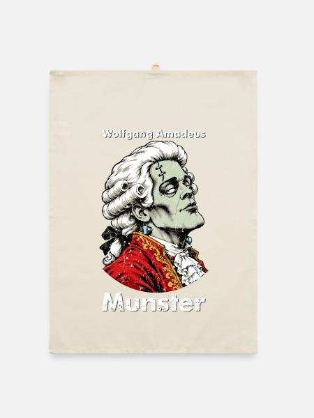 Wolfgang Amadeus Munster – ein Monster mit Klasse - Organic Geschirrtuch - Natur - Vorne