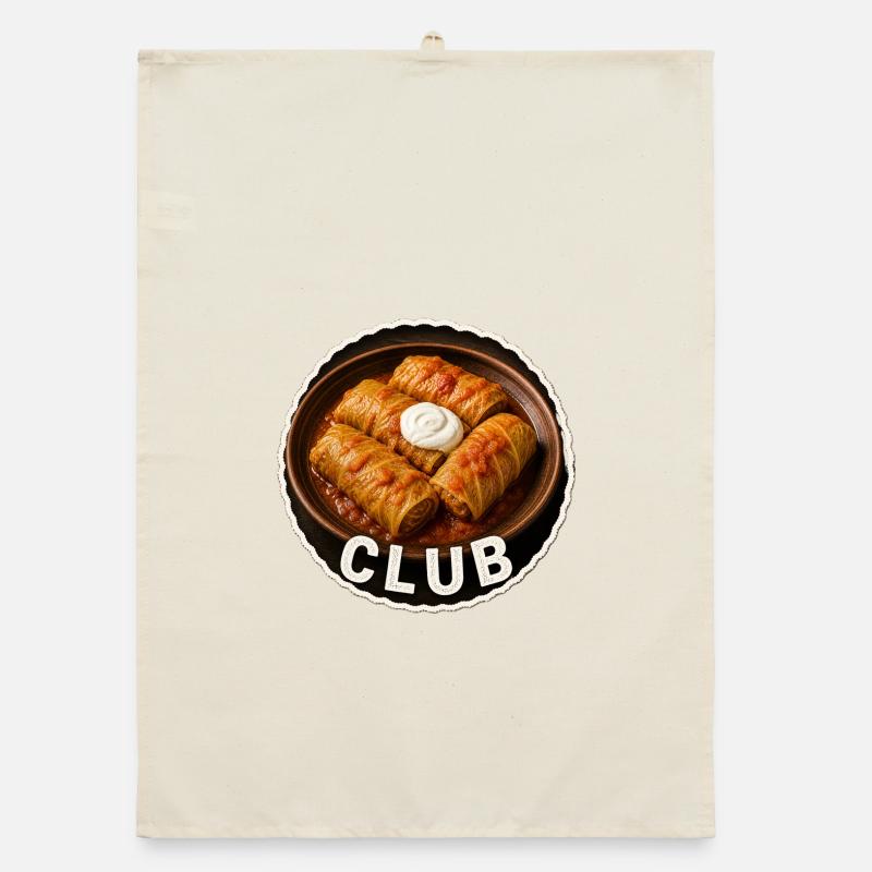 Club Golubzi with sauce, cabbage wrap Organic dish towel