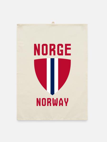 Norge – Norwegen - Organic Geschirrtuch - Natur - Vorne