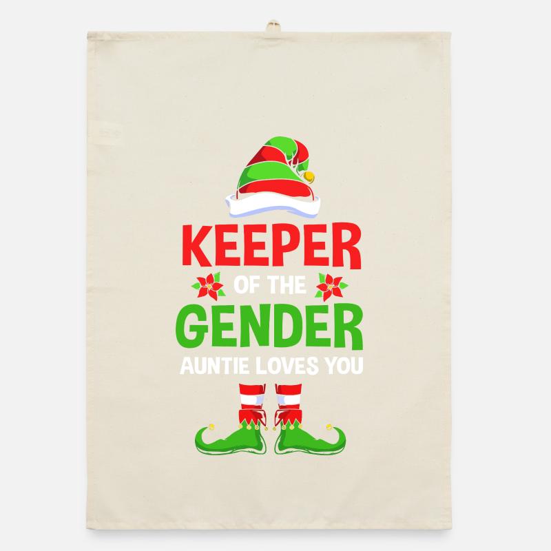 Werdender Papa werdende Väter Weihnachten Organic Geschirrtuch