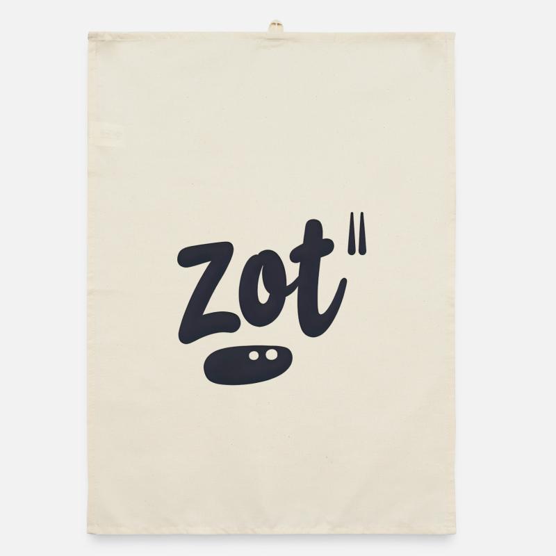 Crazy. Antwerp dialect Organic dish towel