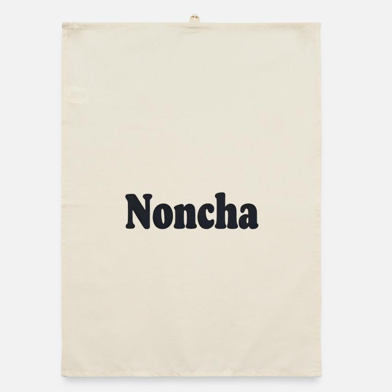 Noncha – Flämisches Textdesign Organic Geschirrtuch