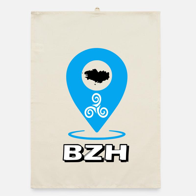 Triskel Breizh Bleu Torchon bio