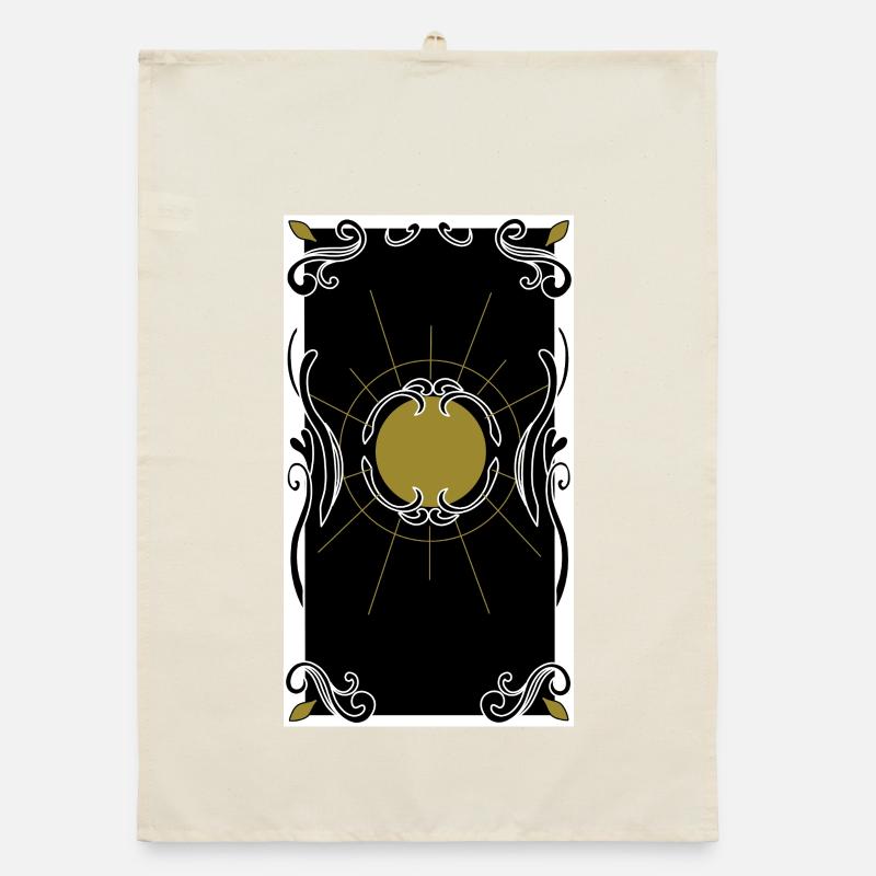 Tarot Card Back Organic dish towel