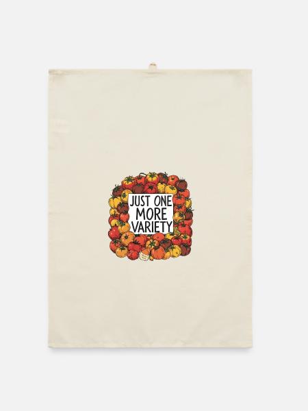 Just One More Variety – Tomato Gardener Design - Organic Geschirrtuch - Natur