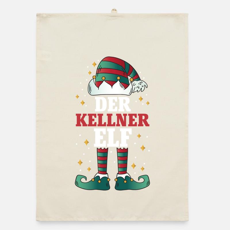 Noël L’Elfe Serveur Torchon bio