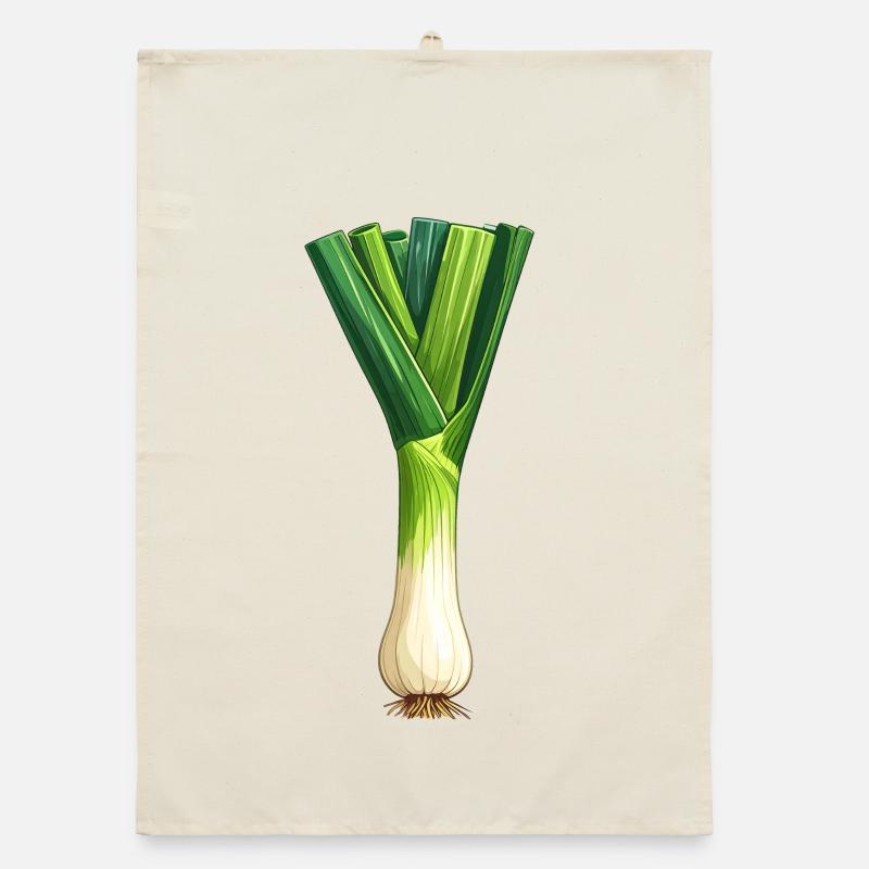 Leeks / Leeks Organic dish towel