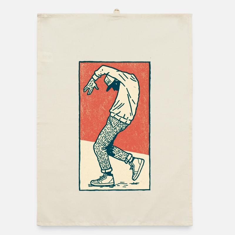 Male dancer #2 Organic dish towel