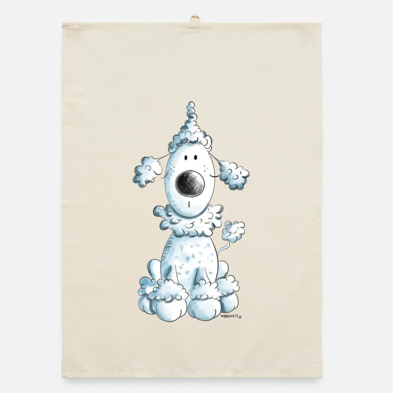 Fröhlicher Pudel Organic Geschirrtuch