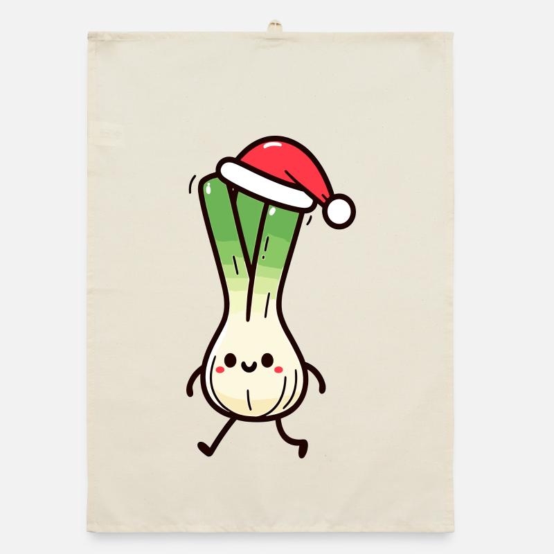 St. Nicholas Christmas Linen Organic dish towel