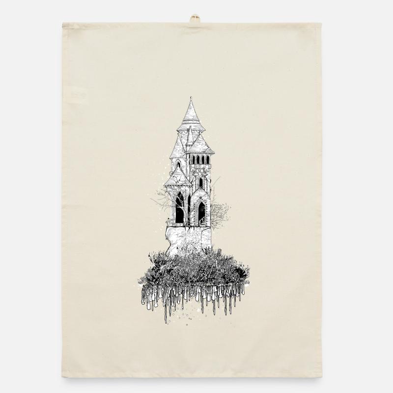 ivory tower Organic dish towel