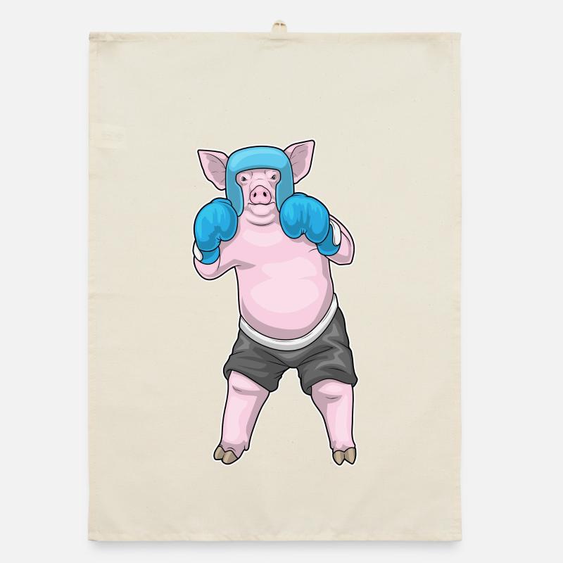 Pig Boxer Gants de boxe Boxe Torchon bio