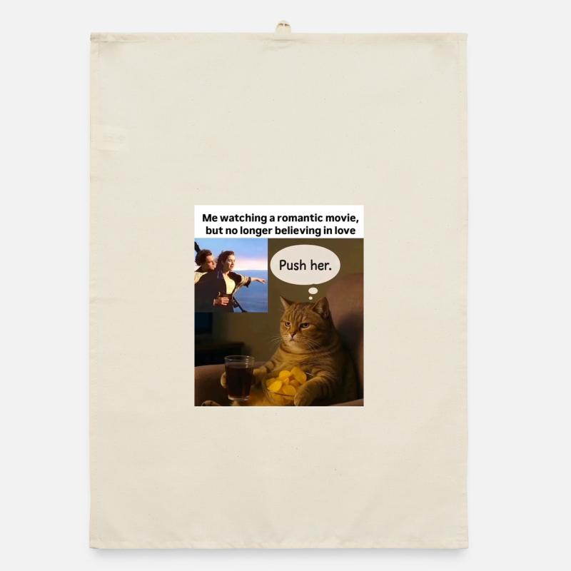 Cat Meme Push Romance Torchon bio