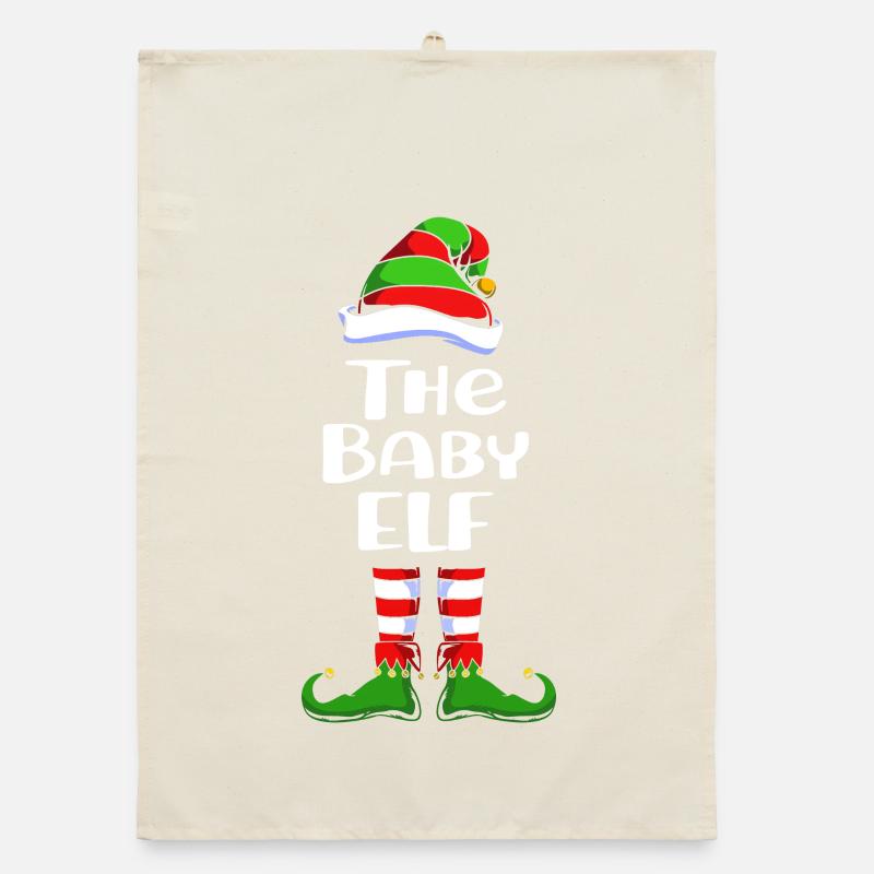 Baby Nachwuchs Elfe Elf Weihnachtsgeschenk Organic Geschirrtuch