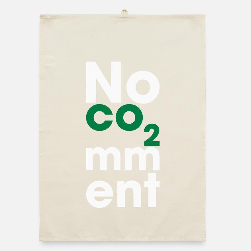 No CO2 Comment – Saubere Energie Statement Organic Geschirrtuch