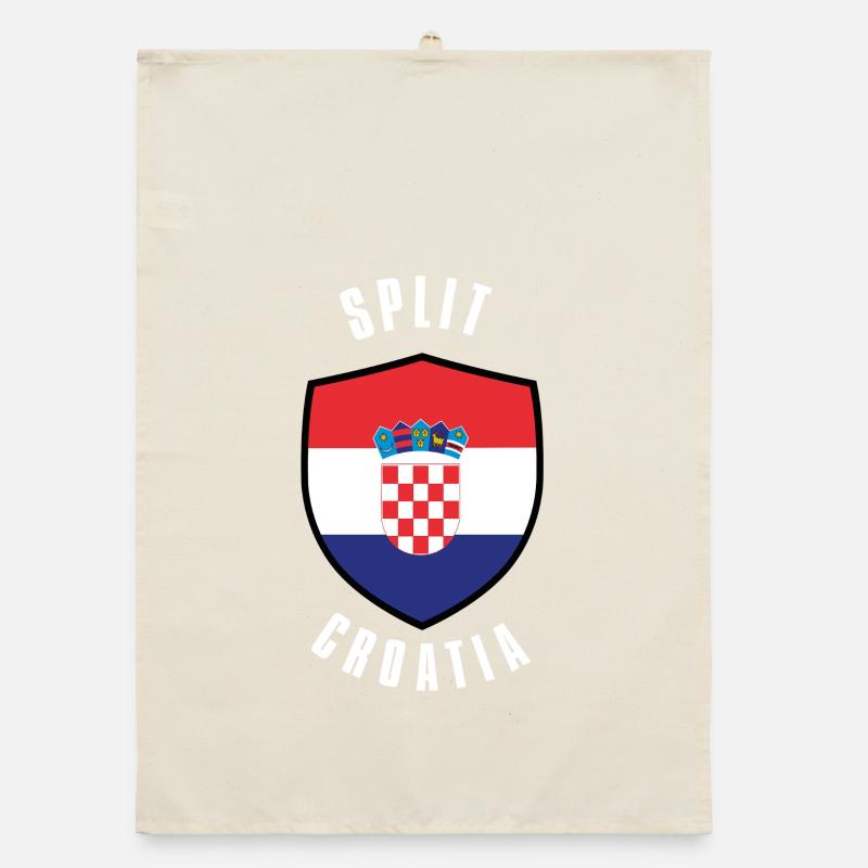 Bouclier de Croatie de Split Torchon bio