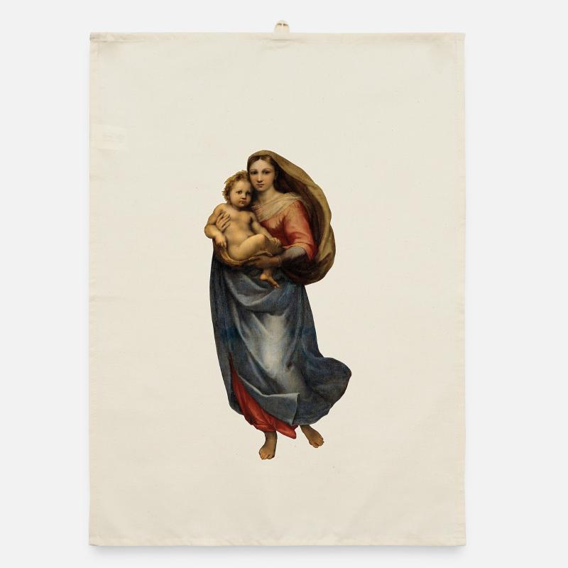 Sistine Madonna | Sistine Madonna | Raphael Organic dish towel