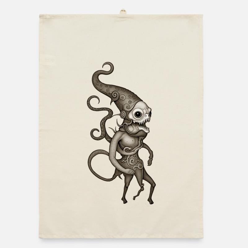 BUG #5 - dark hell Organic dish towel