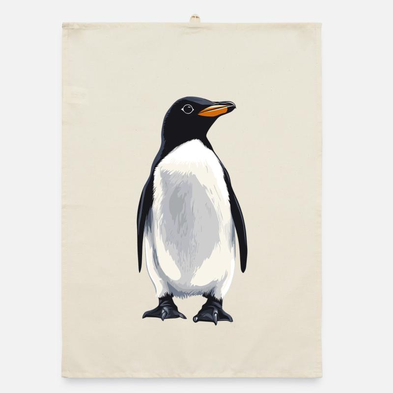 Pinguine Pinguin - Organic Geschirrtuch - Natur