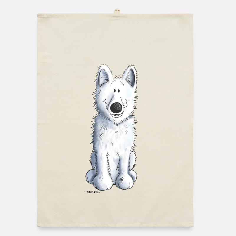 White Shepherd - Chien - Chiens - Blanc Torchon bio