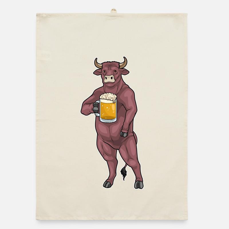 Stier Bier Organic Geschirrtuch