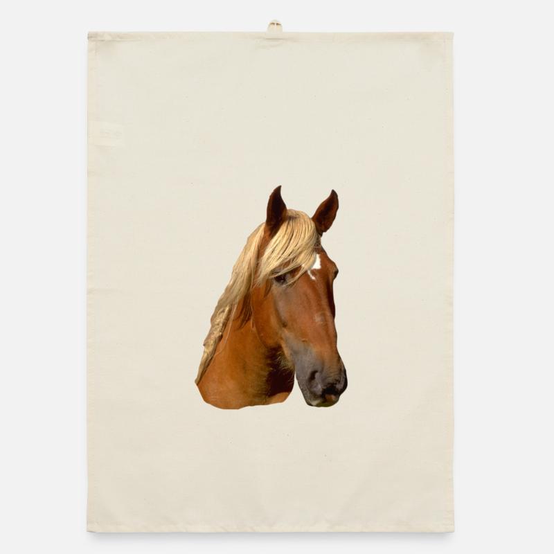 Pferd frontal Organic Geschirrtuch