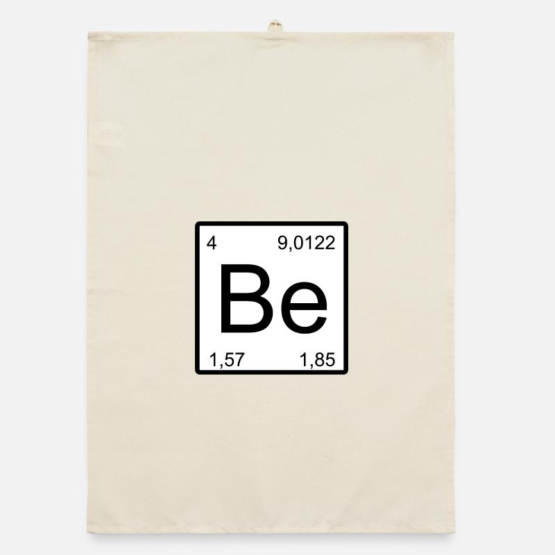 Be Element Style: Periodic Table Pattern Beryllium Organic dish towel