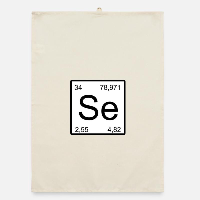 Selenium Se Element Design – Chemistry Aesthetics Organic dish towel