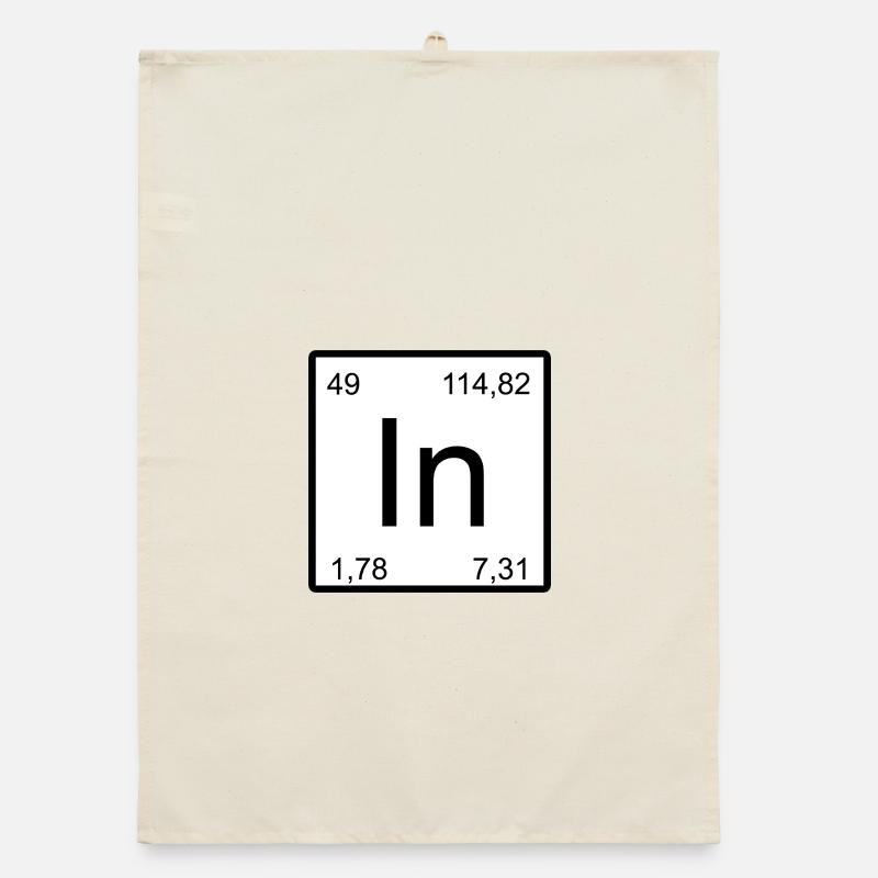 Indium Minimal Element Typography Organic dish towel