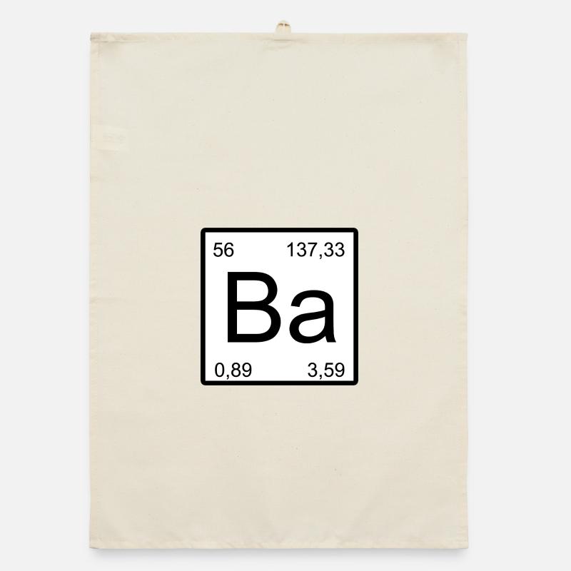 Conception de style Ba Baryum Element Torchon bio