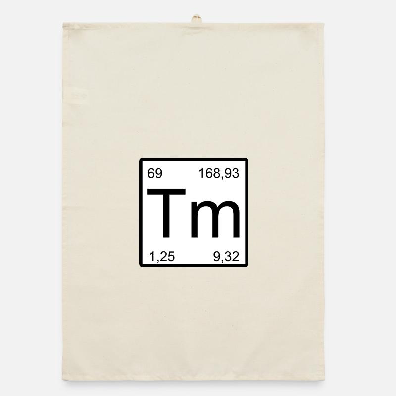 Thulium Elementdesign Organic Geschirrtuch