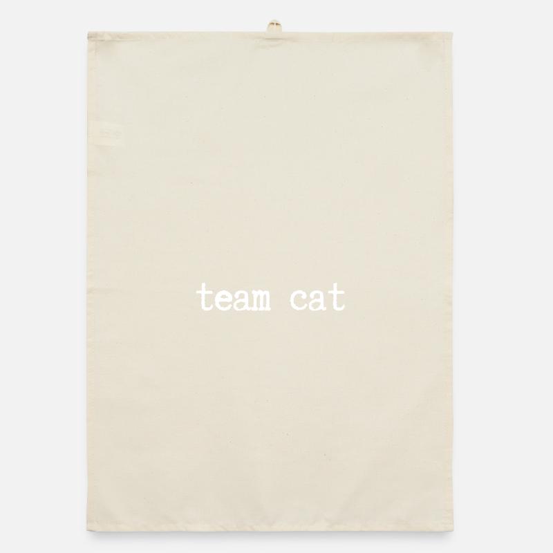 team cat Organic dish towel