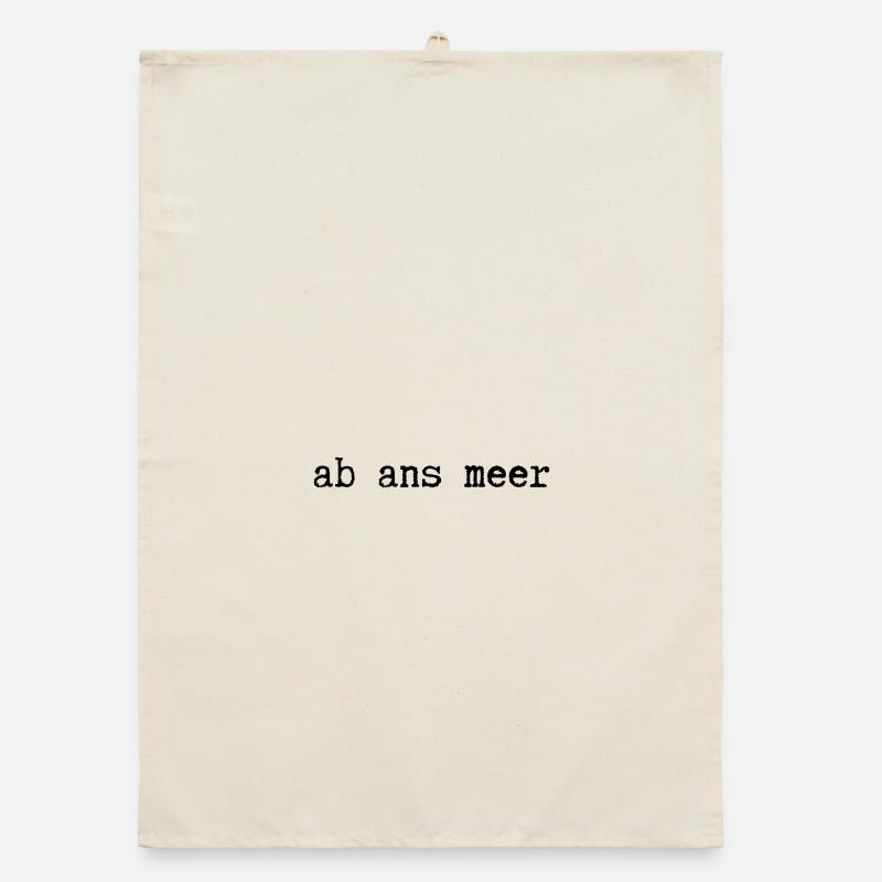 Off to the sea Organic dish towel