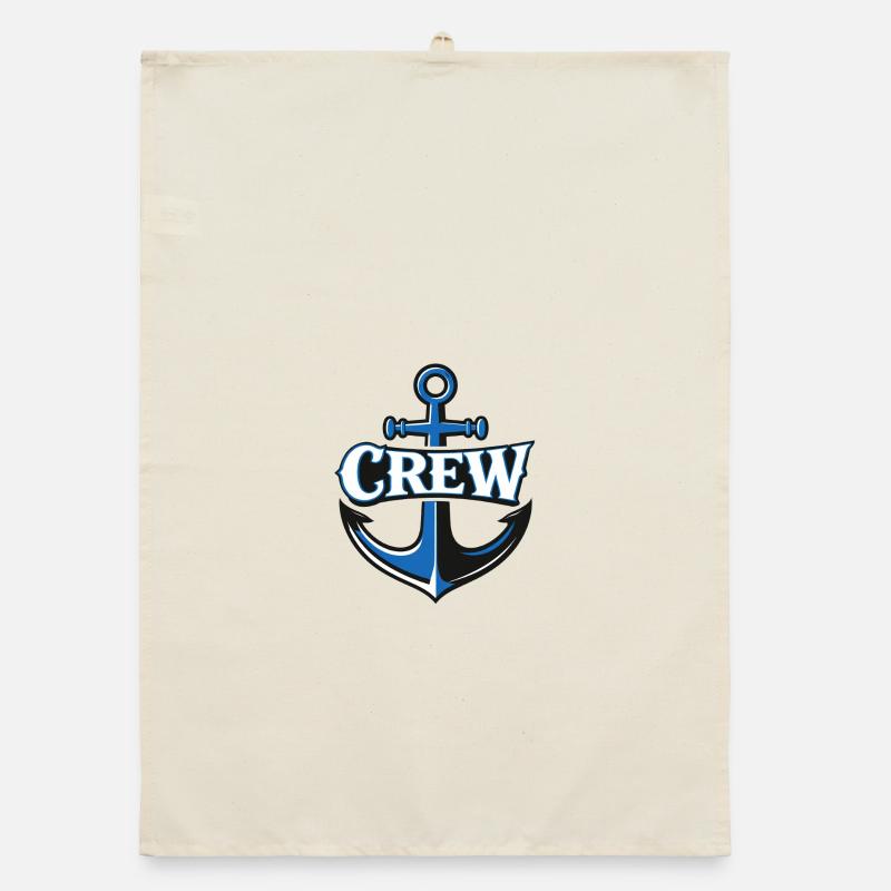 Anchor Crew Logo Organic dish towel